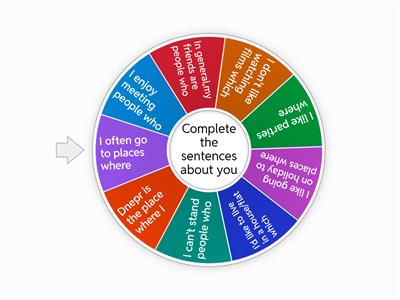 Defining relative clause