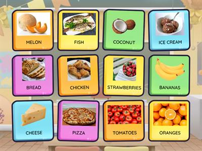 FOOD VOCABULARY OU1 U5 L1