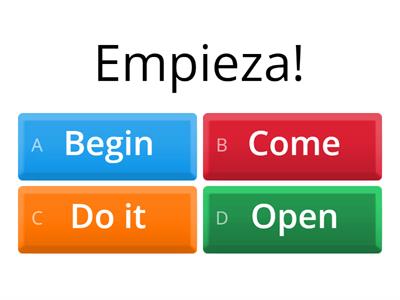 Affirmative  Tú Commands