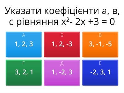 Квадратні рівняння