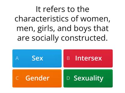 Gender and Human Sexuality 