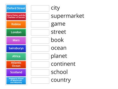Common and Proper Nouns