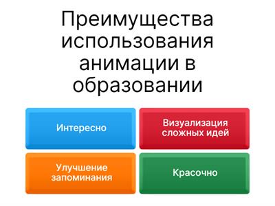 Создание и использование  мультимедийного контента в образовании: анимация
