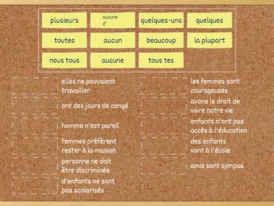 les adjectifs et les pronoms indéfinis