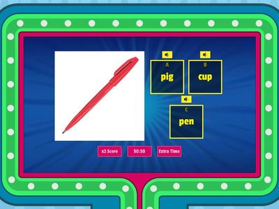 Quiz P Words - Phonics
