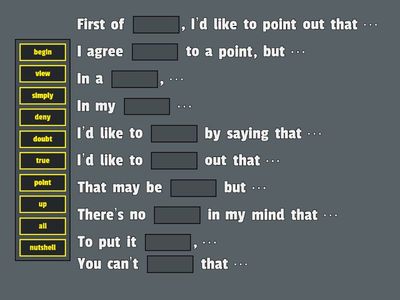 GttW B2+ Unit 5 - Useful expressions in debates 3