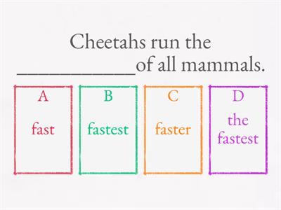 ADVERBS COMPARATIVE and SUPERLATIVE 