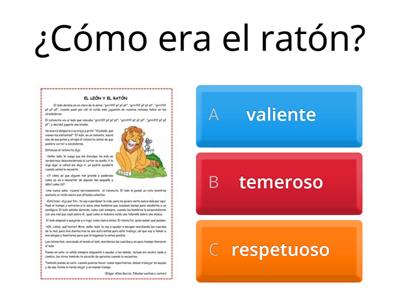 El león y el ratón