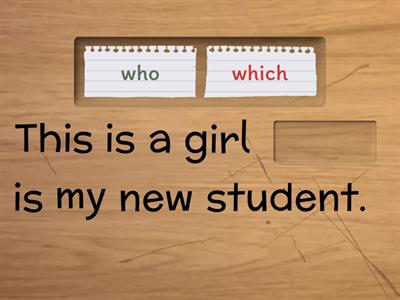 Who/which/that/where