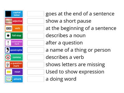 Match up punctuation