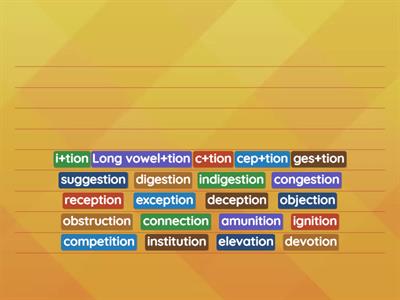 tion word sort