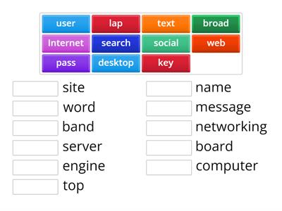  Compound nouns - computers