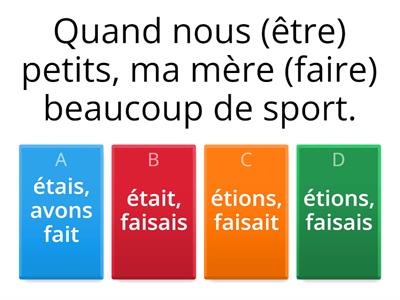  Quiz imparfait 