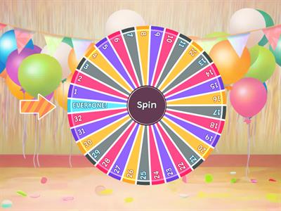 1-32 Random Number Wheel