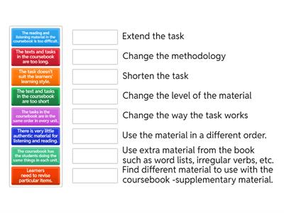 TKT Module 2: Selection and use of coursebook materials