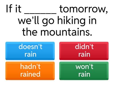 Conditional Sentences Quiz