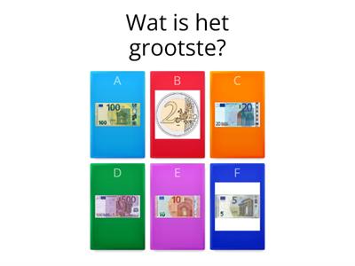 CBE BOW rekenen AT grootste/kleinste geld