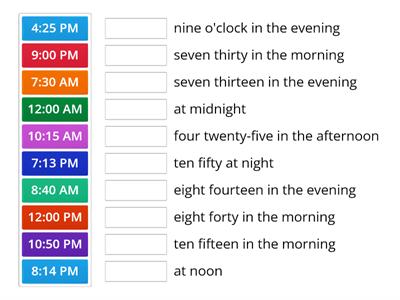 GB 2B Unit 4 Clock Time Review