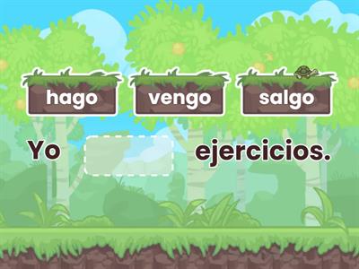 Spanish Irregular "YO" Verb Sentences
