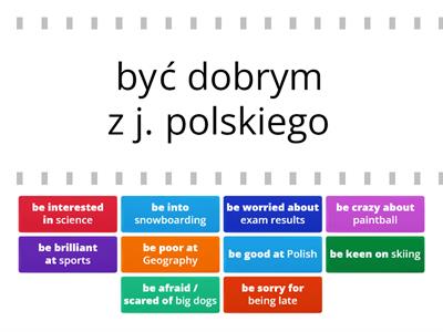 E8 - wyrażenia przyimkowe z "be"