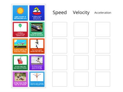 Speed, Velocity or Acceleration 2
