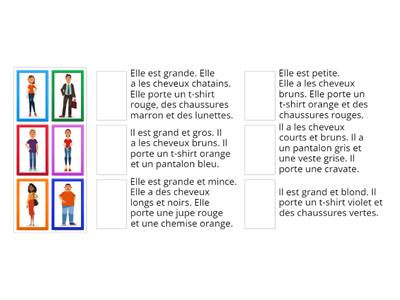 Cap sur 1 - U6L2 - Description de personnages