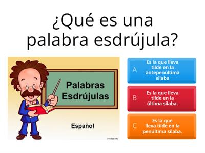 Actividad de lengua y literatura (Palabras esdrujulas) 