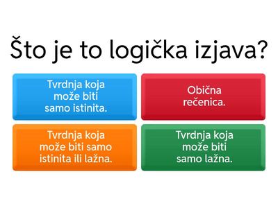 Informatika- Logičke izjave