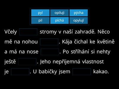 Záludné dvojice u VS po P