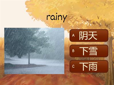 About Weather  天气生词 