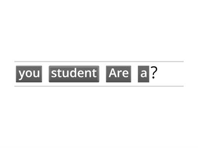 Word Order - Be Verb Present Simple Questions