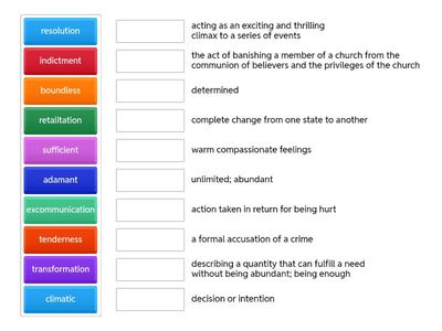 Act IV Crucible Vocabulary