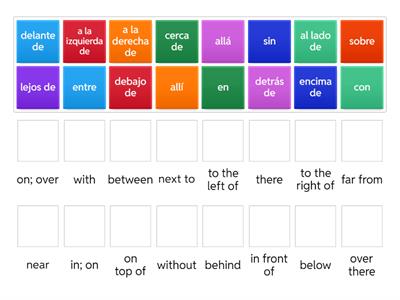 Prepositions and adverbs