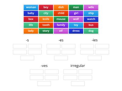 Plural nouns