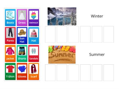 Summer vs. Winter Clothing 