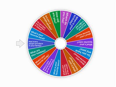 Personal information questions