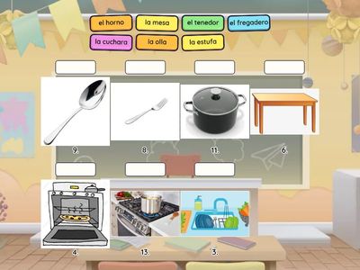 The Kitchen | La Cocina | Vocabulario | PeakPower Learners Spanish Class by Ms. Rodriguez