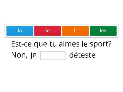 Direct object school subjects