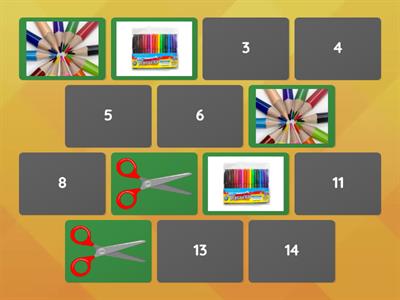 School objects memory game
