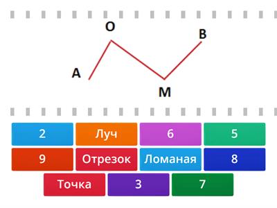 Математика 1 класс "Точка. Ломаная линия. Прямая линия"