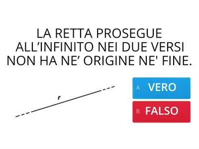 Quiz RETTE, SEMIRETTE, SEGMENTI E RETTE PARALLELE, INCIDENTI E PERPENDICOLARI 