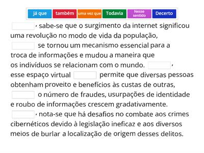 Redação: coesão sequencial e referencial 