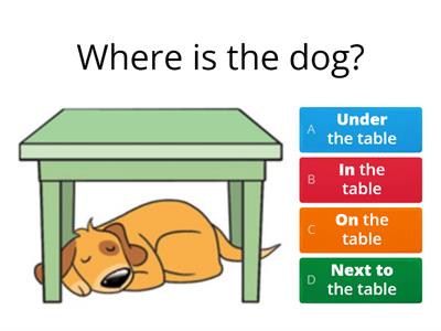 Prepositions of place 