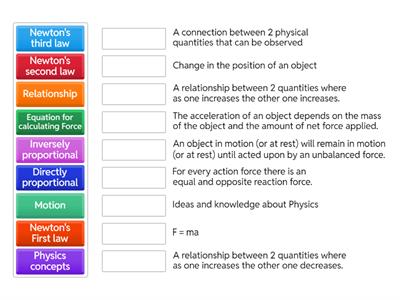 Year 11 Science Forces and Motion 2