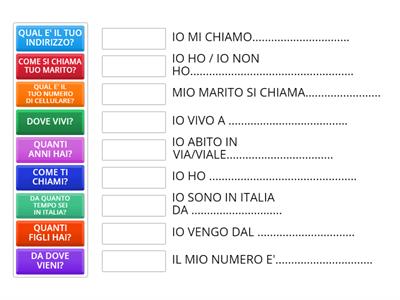 MI PRESENTO: DOMANDE E RISPOSTE