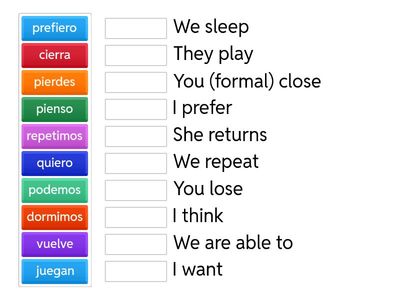 Stem-change match/conjugate