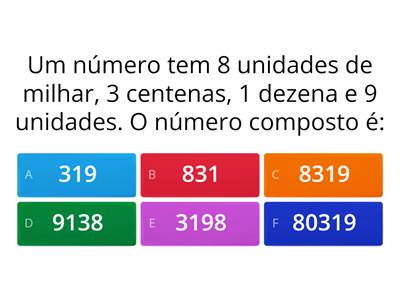 SISTEMA DE NUMERAÇÃO DECIMAL - 5º ano / iepf.f