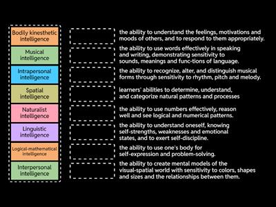 Multiple Intelligences