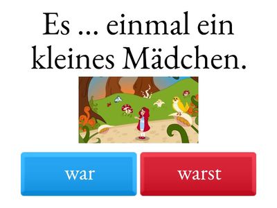 Rotkäppchen Prateritum