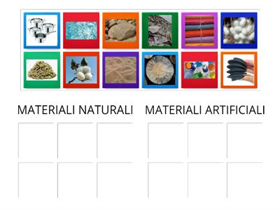  MATERIALI NATURALI E ARTIFICIALI